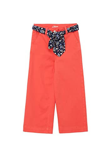 s.Oliver Junior Girl's Hose mit Gürtel, Wide Leg, ORANGE, 110 von s.Oliver