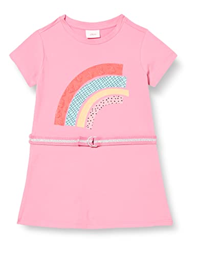 s.Oliver Junior Girl's Kleid mit Glitzergürtel, PINK, 116 von s.Oliver