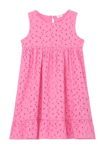 s.Oliver Junior Girl's Kleid mit Lochstickerei, PINK, 98 von s.Oliver