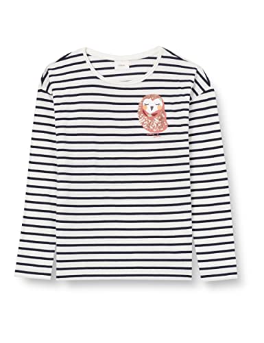 s.Oliver Junior Girl's Langarmshirt gestreift, White, 92/98 von s.Oliver