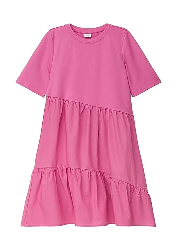 s.Oliver Junior Girl's Midi Stufenkleid, PINK, 164 von s.Oliver