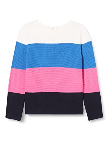 s.Oliver Junior Girl's Pullover, blau|Mehrfarbig 55X7, 92-98 von s.Oliver