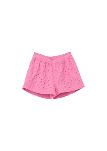 s.Oliver Junior Girl's Short mit Lochstickerei, PINK, 122 von s.Oliver