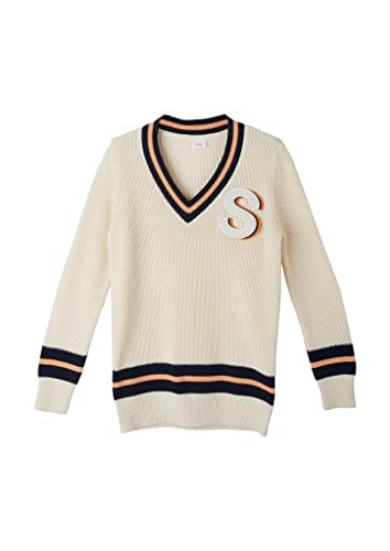 s.Oliver Junior Girl's 2118717 Strickpullover, beige, 140 von s.Oliver