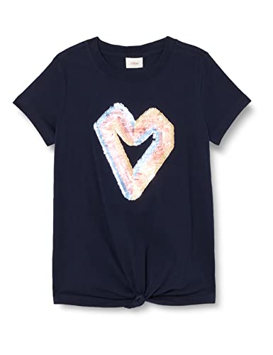 s.Oliver Mädchen 2127373 T-Shirt, Kurzarm, 5952_Blue, 104-110 von s.Oliver