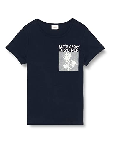 s.Oliver Junior Girl's T-Shirt, Kurzarm, blau 5952, 92/98 von s.Oliver