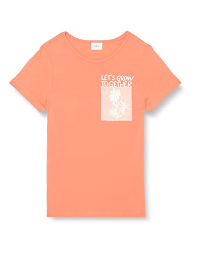 s.Oliver Junior Girl's T-Shirt, Kurzarm, orange 2034, 116/122 von s.Oliver