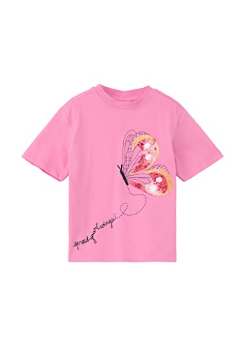 s.Oliver Junior Girl's T-Shirt mit Pailletten, PINK, 92/98 von s.Oliver