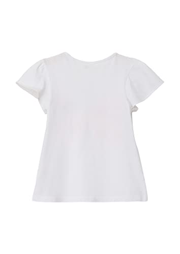 s.Oliver Mädchen T-Shirt mit Pailletten, White, 128/134 von s.Oliver