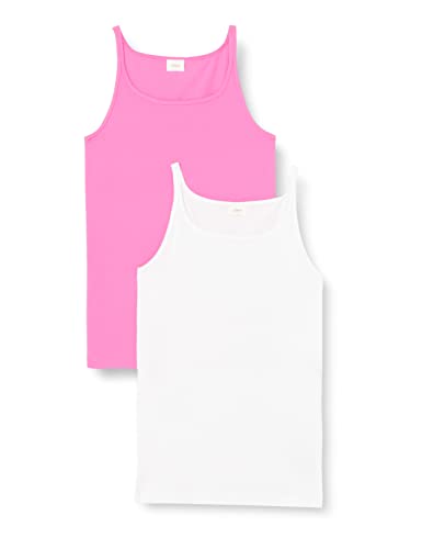 s.Oliver Junior Girl's Tanktop im Doppelpack, White, 164 von s.Oliver