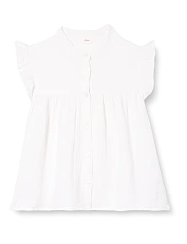 s.Oliver Junior Girls 2130464 Bluse, Kurzarm, weiß 0100, XL von s.Oliver