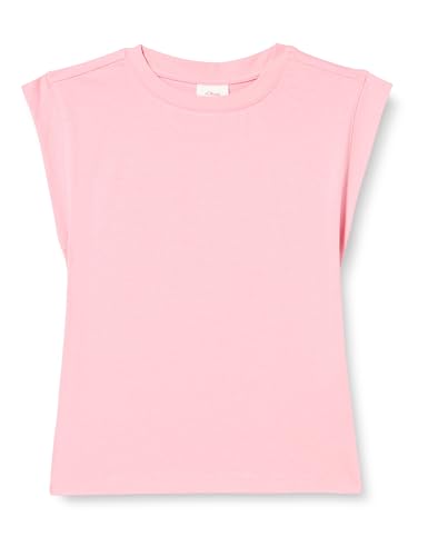 s.Oliver Junior Girls 2130468 T-Shirt mit Rückenprint, rosa 4461, S von s.Oliver