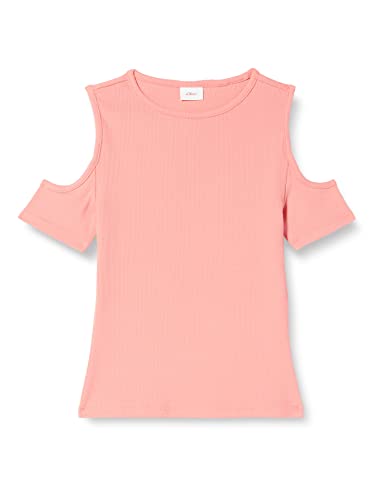 s.Oliver Junior Girls 2130471 T-Shirt mit Cut-Out, rosa 4334, 164 von s.Oliver