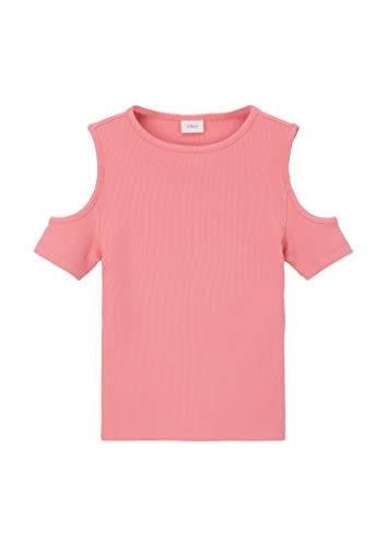 s.Oliver Junior Girls 2130471 T-Shirt mit Cut-Out, rosa 4334, 176 von s.Oliver