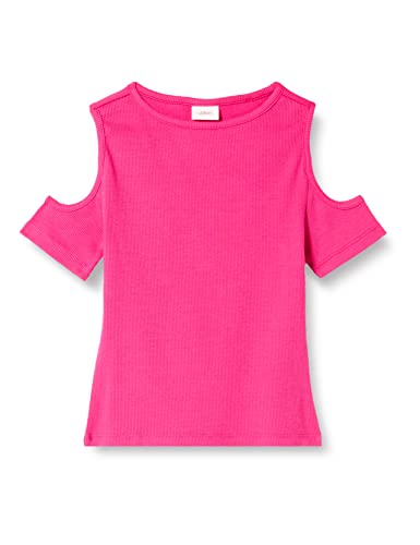 s.Oliver Junior Girls 2130471 T-Shirt mit Cut-Out, rosa 4461, 164 von s.Oliver