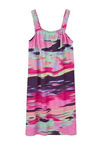 s.Oliver Junior Girls 2130488 Kleid mit Allover Print, Mehrfarbig | pink 44A3, 170 von s.Oliver