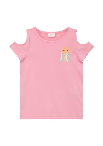 s.Oliver Junior Girls 2130573 T-Shirt mit Cut Out, rosa 4325, 116/122 von s.Oliver