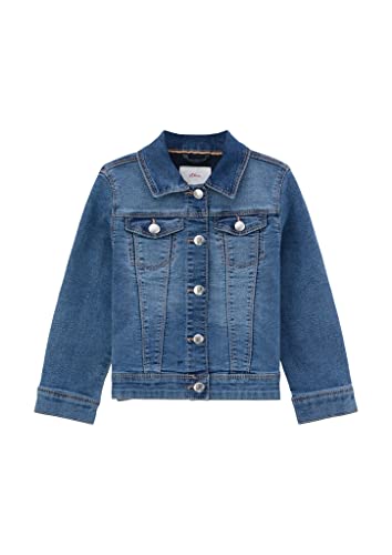 s.Oliver Junior Girls 2130741 Jeansjacke mit Pailletten, blau 55Z2, 104 von s.Oliver