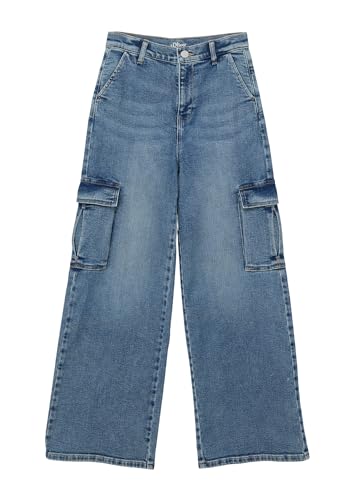 s.Oliver Junior Mädchen 2140081 Jeans, Loose Fit, Wide Leg, 54Z2, 158 cm von s.Oliver