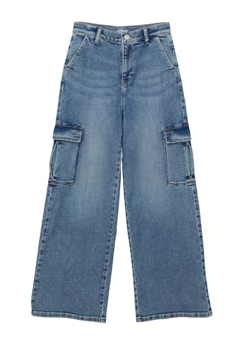 s.Oliver Junior Mädchen 2140081 Jeans, Loose Fit, Wide Leg, 54Z2, 176 von s.Oliver