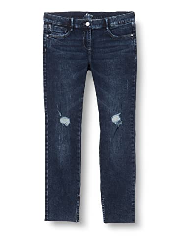 s.Oliver Junior Mädchen 401.10.203.26.180.2110233 Jeans, Dark Blue Stretched (57Z3), 146 REG von s.Oliver