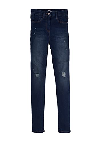 s.Oliver Junior Mädchen Hose LANG Skinny Suri, 96Z6 Jeans, Dark Blue, 170 Slim von s.Oliver