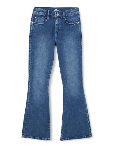 s.Oliver Junior Mädchen Jeans Hose, Flared Leg Blue 140/BIG von s.Oliver