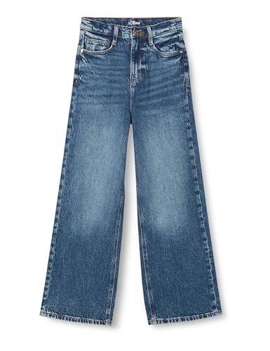 s.Oliver Junior Mädchen Jeans Hose, Wide Leg Blue 140 von s.Oliver