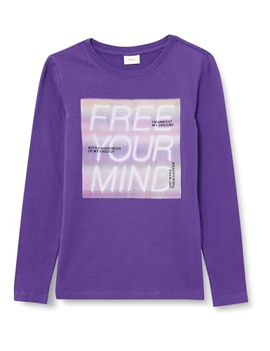 s.Oliver Mädchen 2133786 T-Shirt langarm, Lilac, 176 von s.Oliver