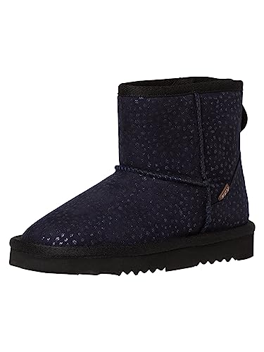 s.Oliver Mädchen Winterstiefeletten ohne Absatz Gefüttert Glitzer Blau (Navy), 31 von s.Oliver