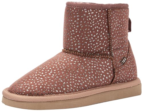 s.Oliver Mädchen Winterstiefeletten ohne Absatz Gefüttert Glitzer Rosa (Old Pink), 32 von s.Oliver