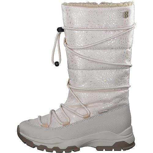 s.Oliver Mädchen Winterstiefel ohne Absatz Gefüttert mit Reißverschluss Beige (Beige Comb), 31 von s.Oliver