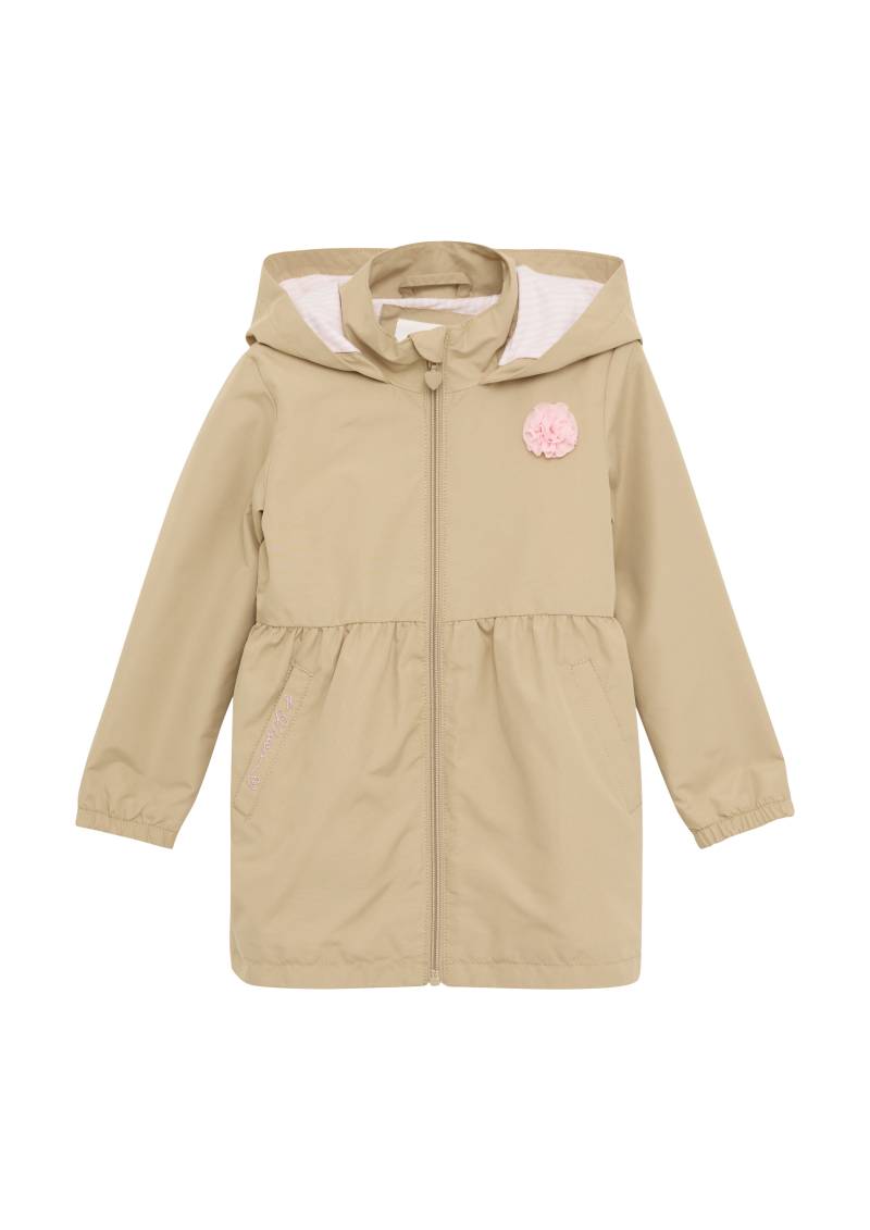 s.Oliver - Kapuzen-Mantel in A-Shape mit Blumenapplikation, Kinder, braun von s.Oliver