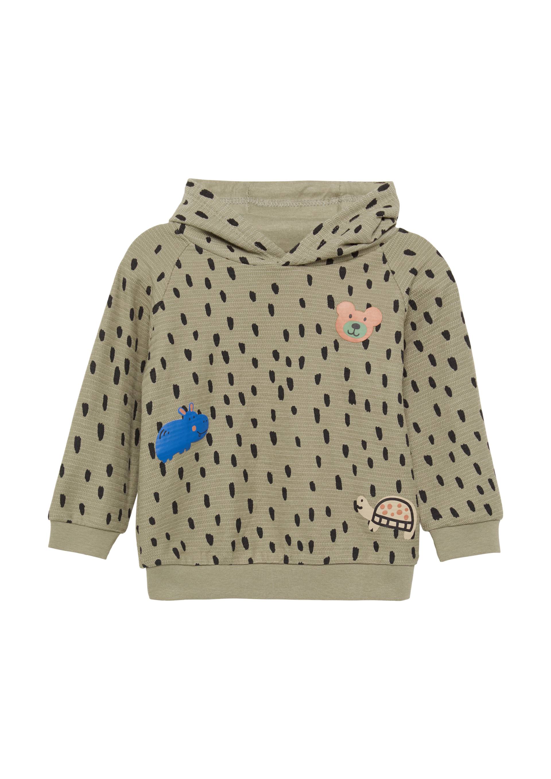 s.Oliver - Kapuzen-Sweatshirt mit Struktur und Öhrchen, Babys, Grün s.Oliver - Kapuzen-Sweatshirt mit Struktur und Öhrchen, Babys, Grün von s.Oliver