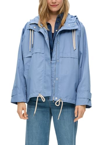 s.Oliver Kapuzenjacke mit Garment Wash blassblau S von s.Oliver