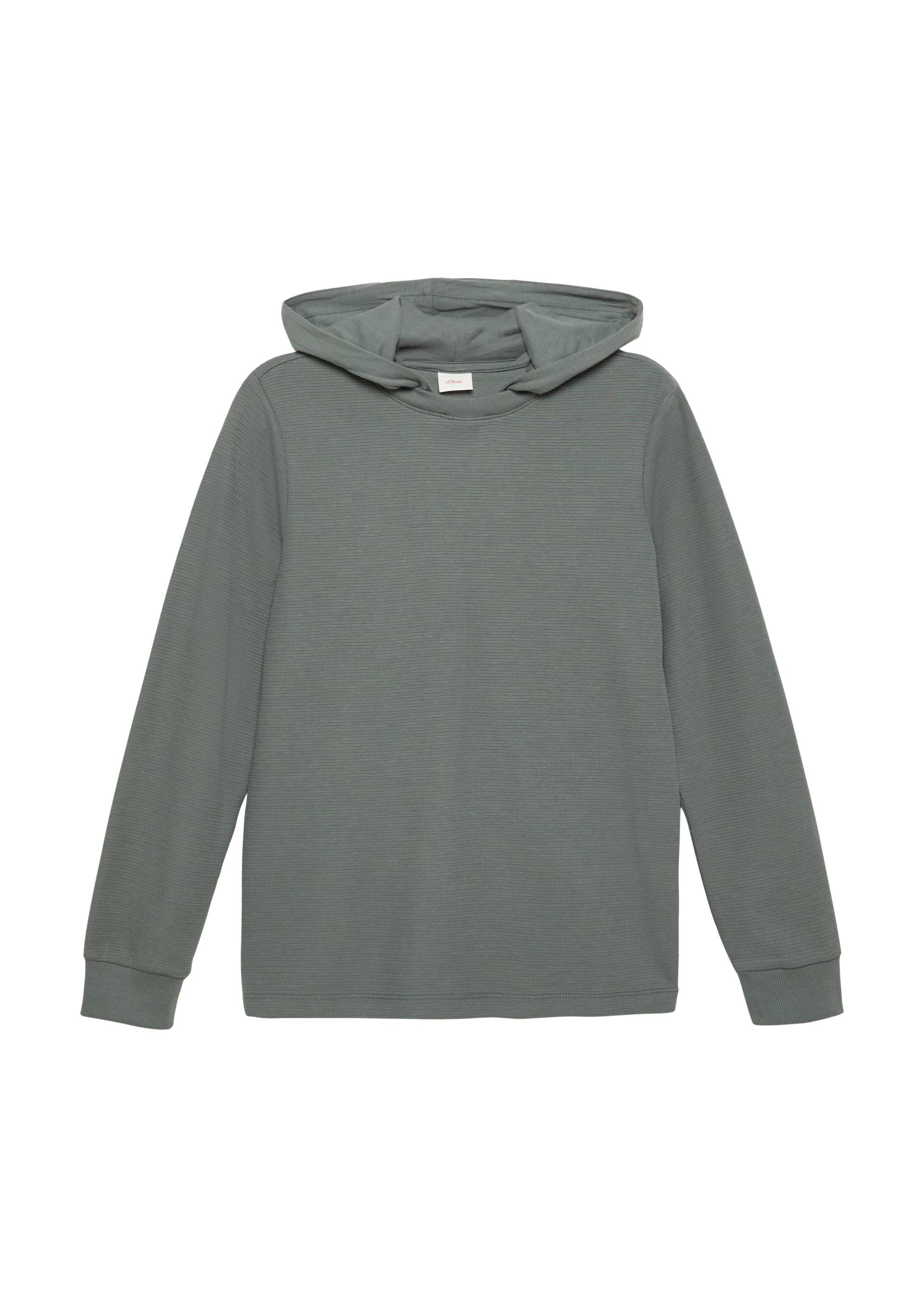 s.Oliver - Kapuzenpullover mit Rippstruktur, Jungen, grau s.Oliver - Kapuzenpullover mit Rippstruktur, Jungen, grau von s.Oliver