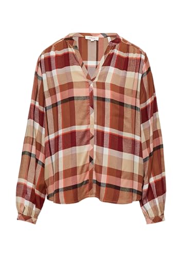 s.Oliver Karierte Bluse aus Viskosemix rot 38 von s.Oliver