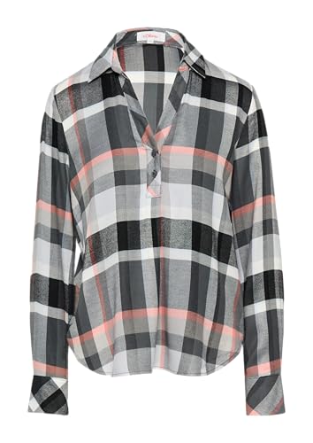 s.Oliver Karierte Bluse mit Hemdkragen dunkelgrau 48 von s.Oliver