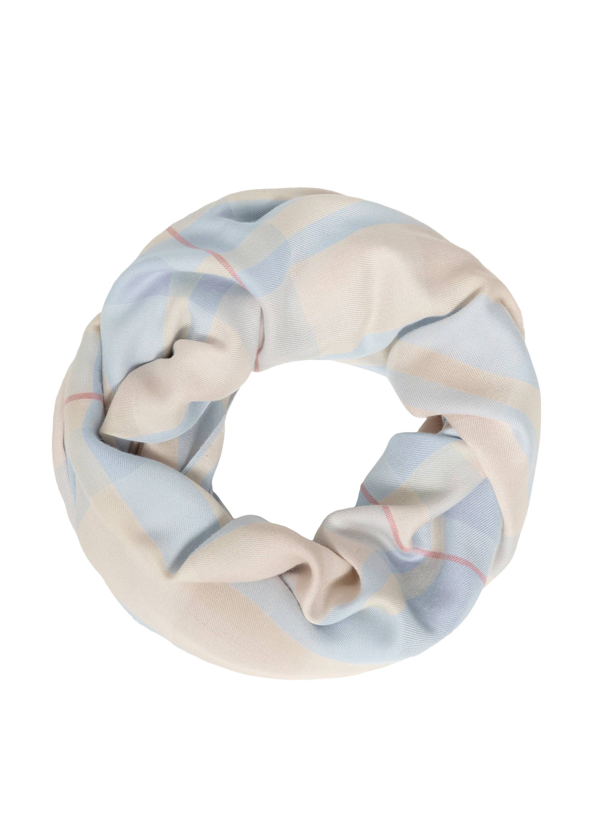 s.Oliver - Karierter Loop-Schal aus Modalmix, Damen, beige|blau s.Oliver - Karierter Loop-Schal aus Modalmix, Damen, beige|blau von s.Oliver