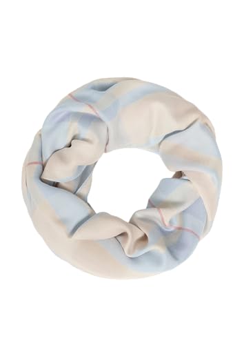 s.Oliver Karierter Loop-Schal aus Modalmix hellblau ONESIZE von s.Oliver