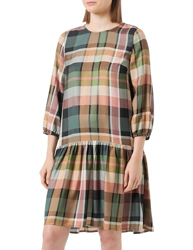 s.Oliver Kariertes Minikleid aus Viskosemix schwarz 32 von s.Oliver