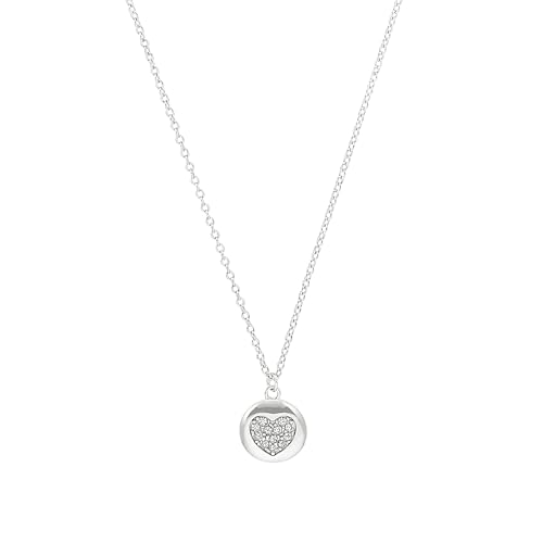 s.Oliver Kette mit Anhänger 925 Sterling Silber Damen Halsschmuck, mit Zirkonia synth., 42+3 cm, Weiß, Herz, Kommt in Schmuck Geschenk Box, 2037812 s.Oliver Kette mit Anhänger 925 Sterling Silber Damen Halsschmuck, mit Zirkonia synth., 42+3 cm, Weiß, Herz, Kommt in Schmuck Geschenk Box, 2037812 von s.Oliver