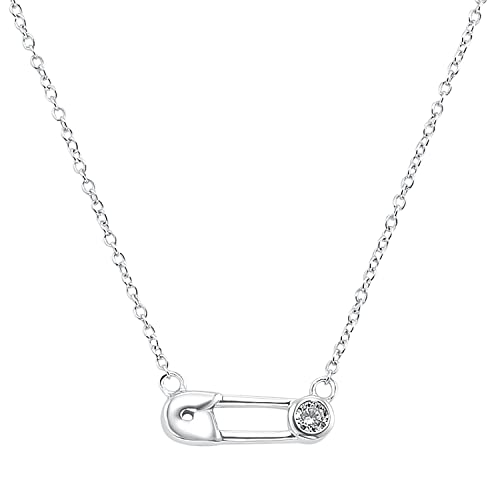 s.Oliver Kette mit Anhänger 925 Sterling Silber Mädchen Kinder Halsschmuck, mit Zirkonia synth, 37+3 cm, Silber, Kommt in Schmuck Geschenk Box, 2033917 von s.Oliver