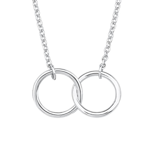 s.Oliver Kette mit Anhänger 925 Sterling Silber Damen Halsschmuck, 40+5 cm, Silber, Kommt in Schmuck Geschenk Box, 2017139 von s.Oliver