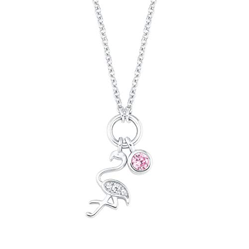 s.Oliver Kinder Mädchen Ketten mit Anhänger Silber 925 Flamingo Geschenkidee von s.Oliver