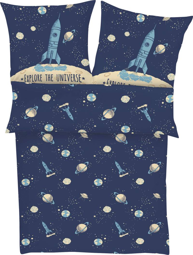 s.Oliver Junior Kinderbettwäsche "Explore the Universe" von S.Oliver Junior