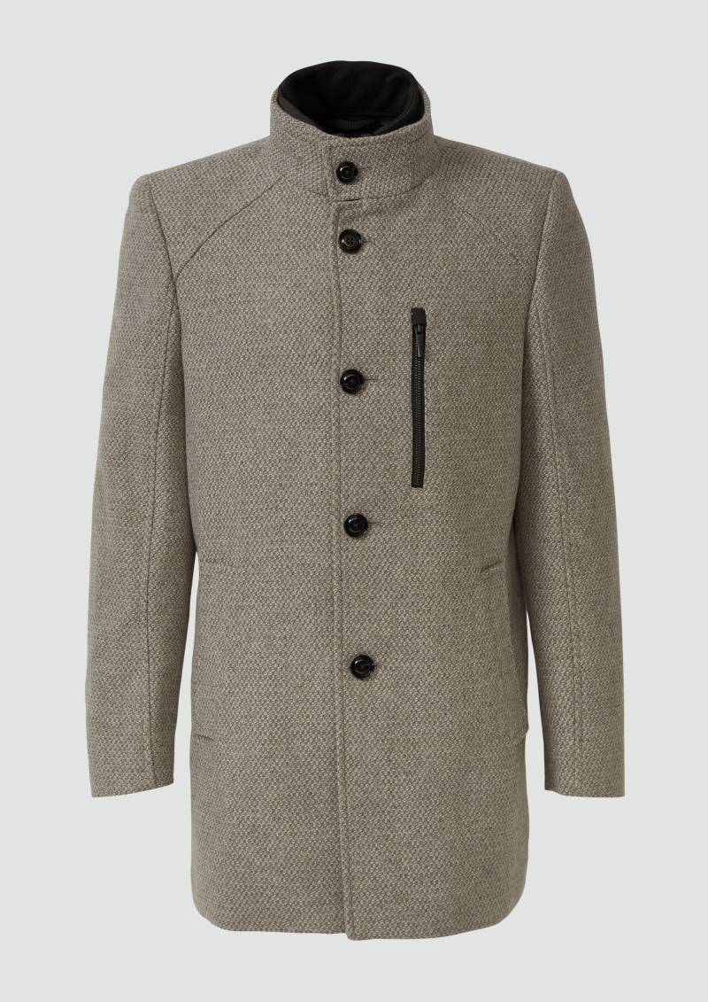 s.Oliver - Klassischer Mantel mit herausnehmbarem Insert, Herren, Beige von s.Oliver