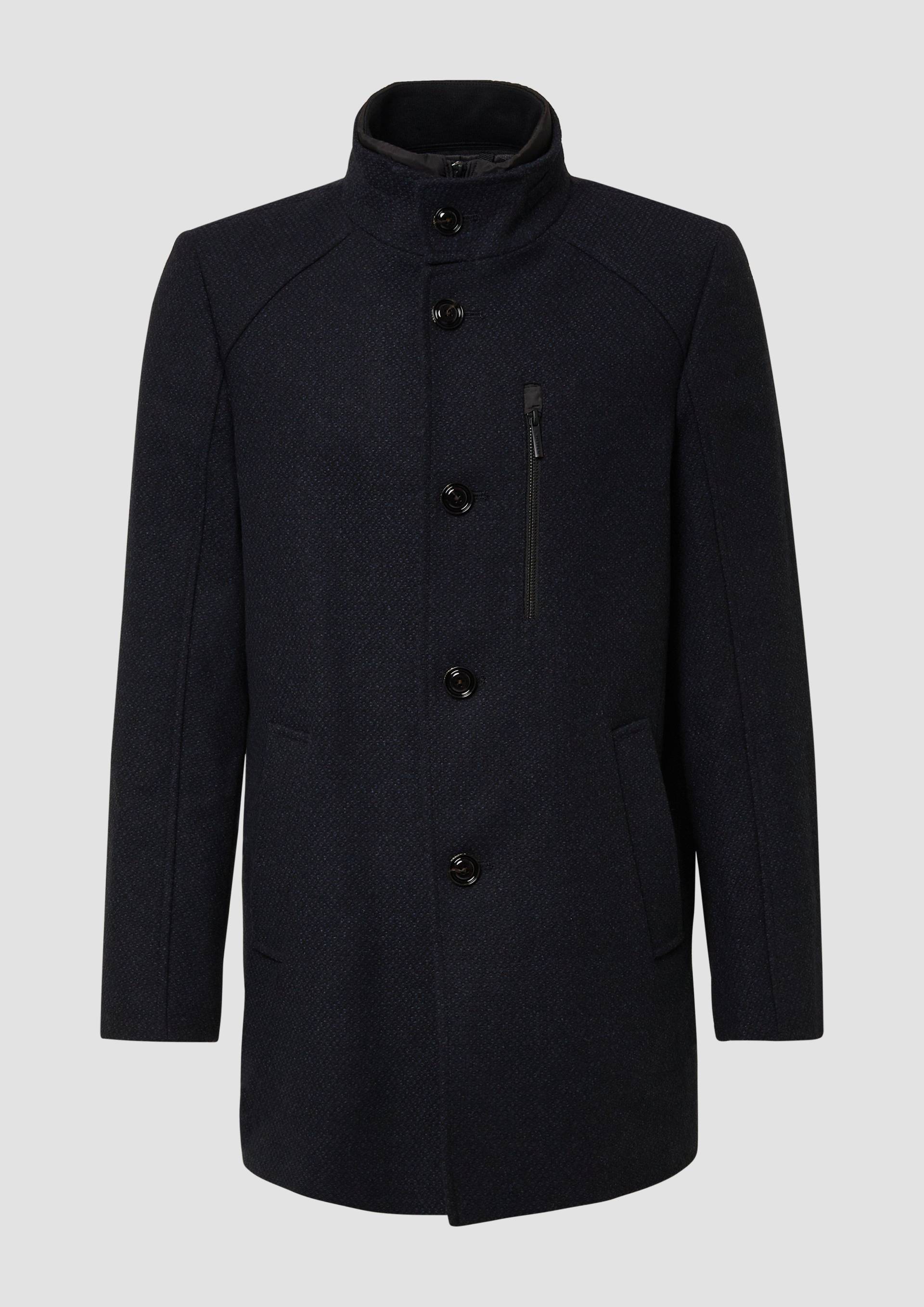 s.Oliver - Klassischer Mantel mit herausnehmbarem Insert, Herren, blau von s.Oliver