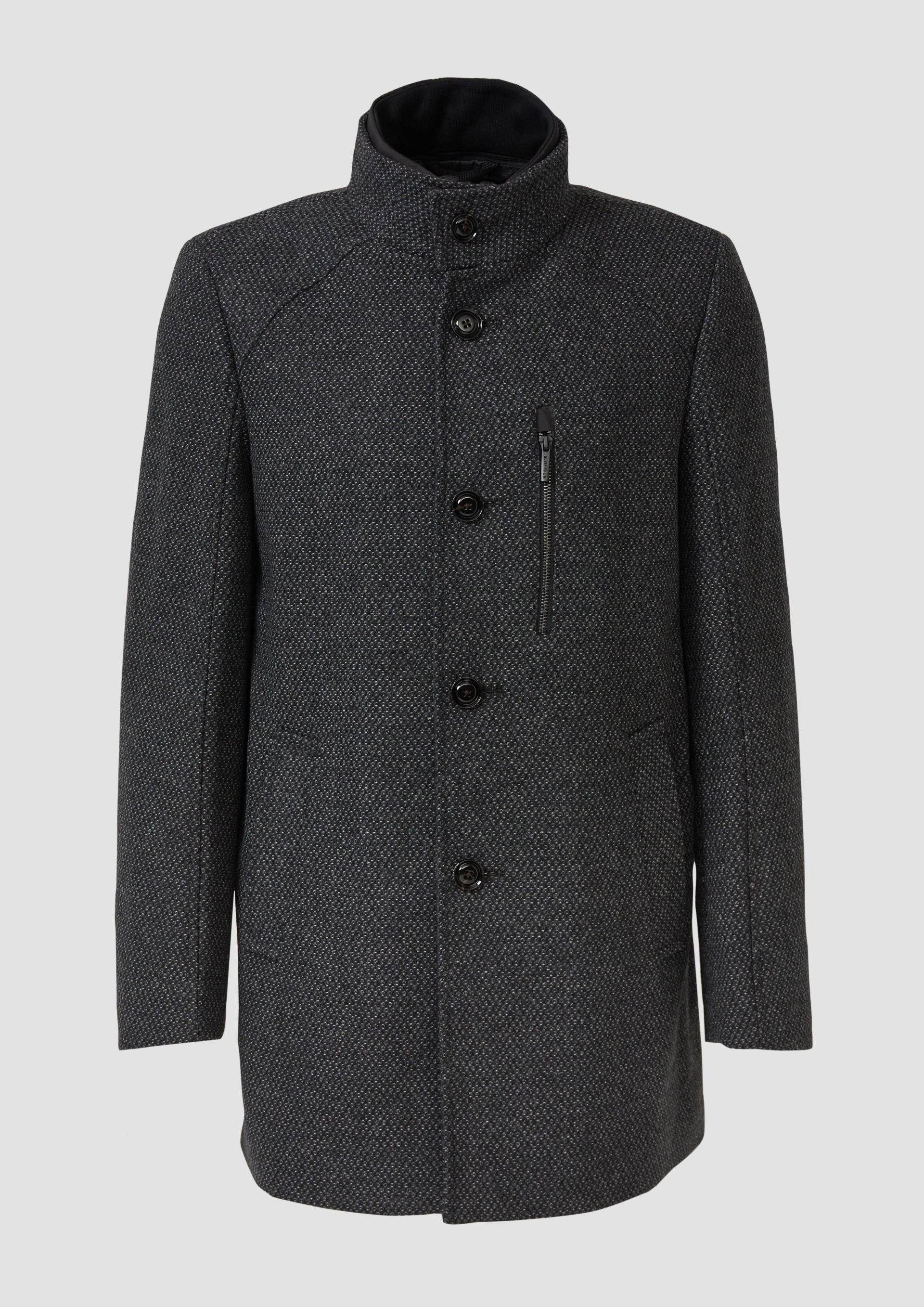 s.Oliver - Klassischer Mantel mit herausnehmbarem Insert, Herren, grau von s.Oliver