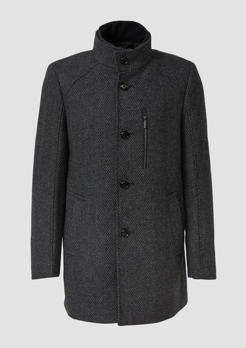 s.Oliver - Klassischer Mantel mit herausnehmbarem Insert, Herren, grau von s.Oliver